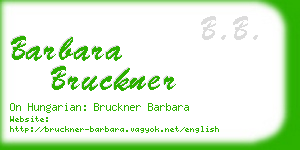 barbara bruckner business card